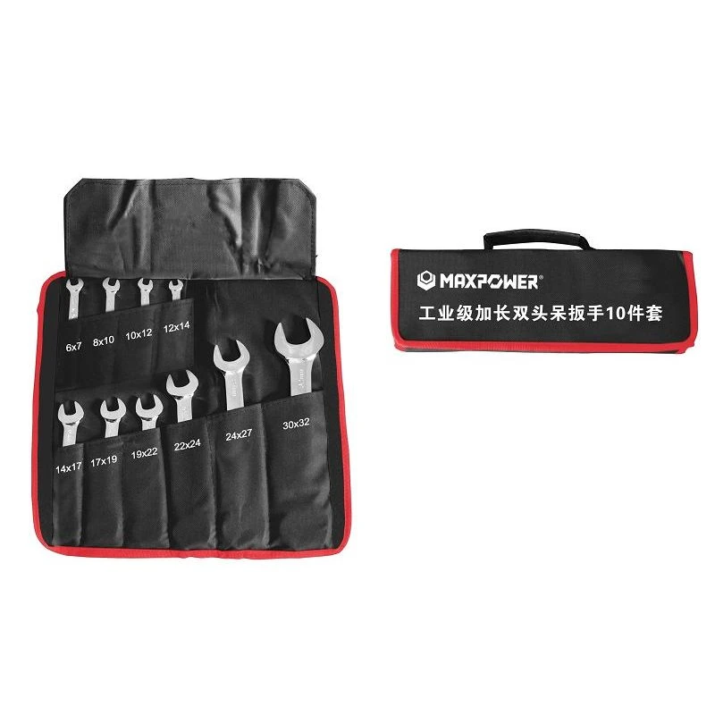 8pcs dan 10pcs dan 13pcs Set Kunci Ujung Terbuka Ganda Panjang